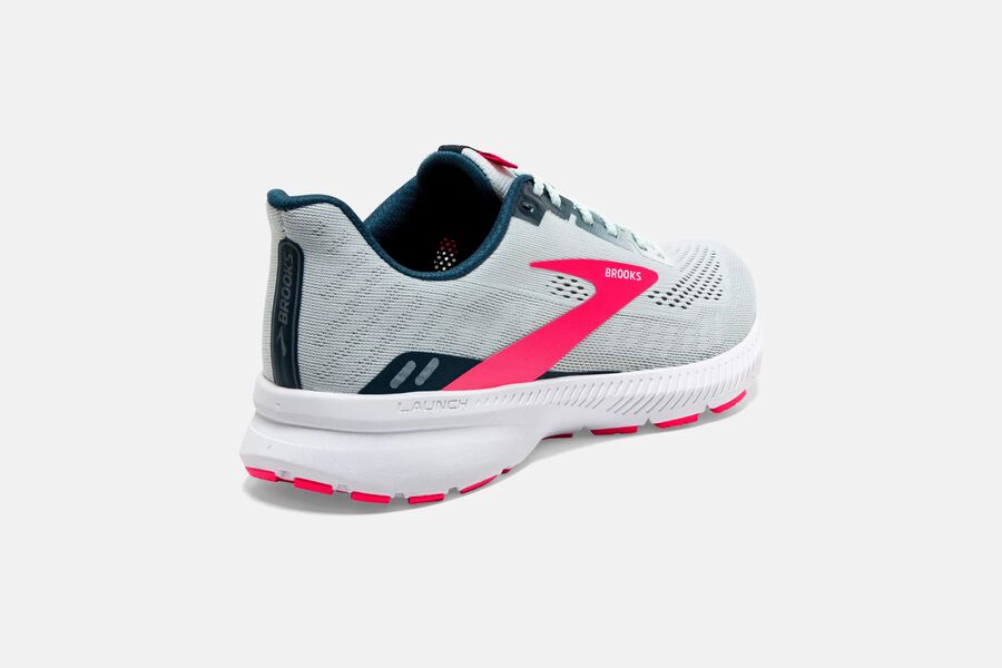 Brooks Launch 8 Road Running Shoes Womens Grey/Pink 467520-SQI